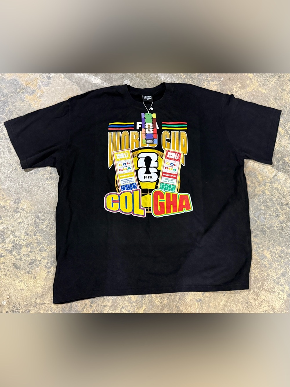 FIFA Colombia vs Ghana Match Shirt: 7/3, Kansas City Stadium - NWT